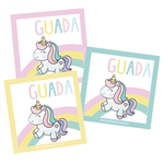 Stickers cuad. Baby Unicorn 16u Pers